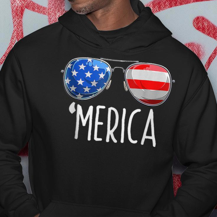 4Th Of July Merica Sunglasses All America Usa Flag Hoodie Unique Gifts