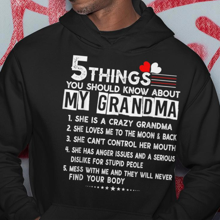 5 Things You Should Know About My Grandma Funny Mothers Day Hoodie Unique Gifts