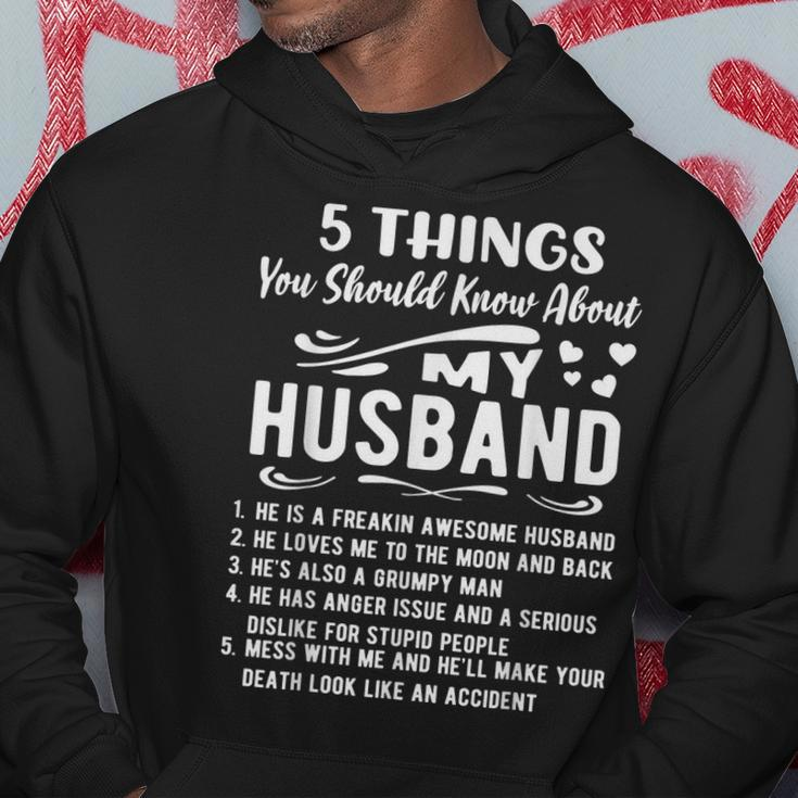 5 Things You Should Know About My Husband Husb Gifts  V2 Hoodie Personalized Gifts