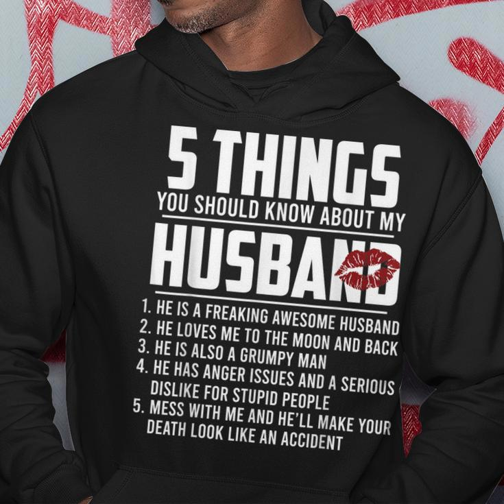 5 Things You Should Know About My Husband V2 Hoodie Funny Gifts