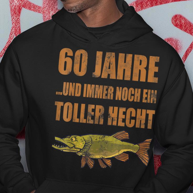 60 Jahre Geburtstag Angler Hoodie, Toller Hecht Vintage Design Lustige Geschenke