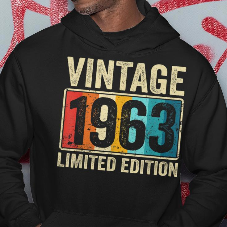 60Th Birthday Gift Men Women Vintage 1963 Funny 60 Year Old Hoodie Funny Gifts