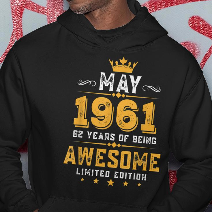 62 Years Old Gifts Vintage May 1961 62Nd Birthday Gifts Hoodie Unique Gifts