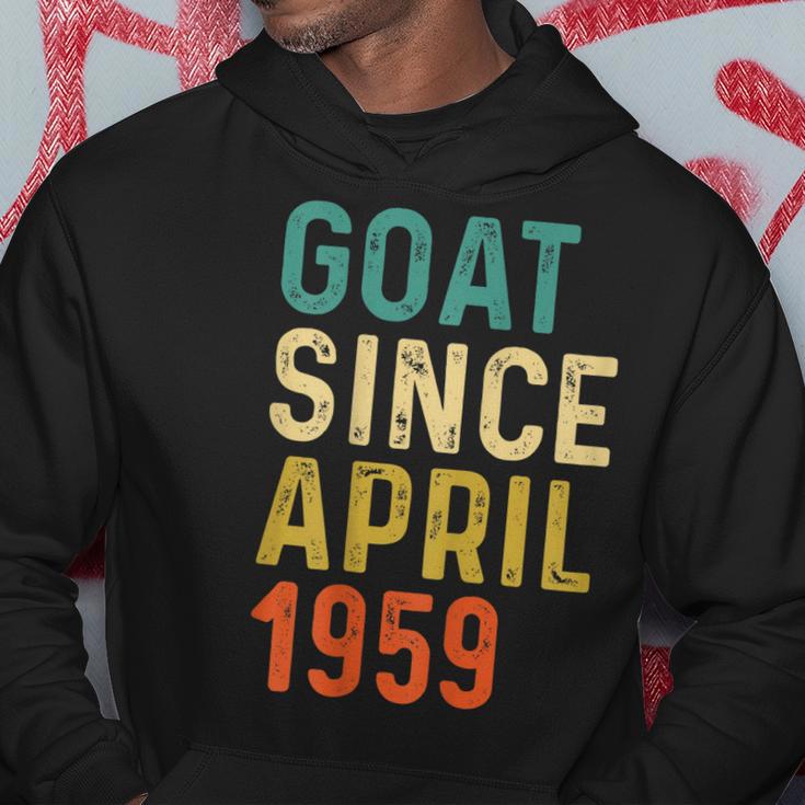 63 Geburtstag 63 Jahre Alte Ziege Seit April 1959 Hoodie Lustige Geschenke