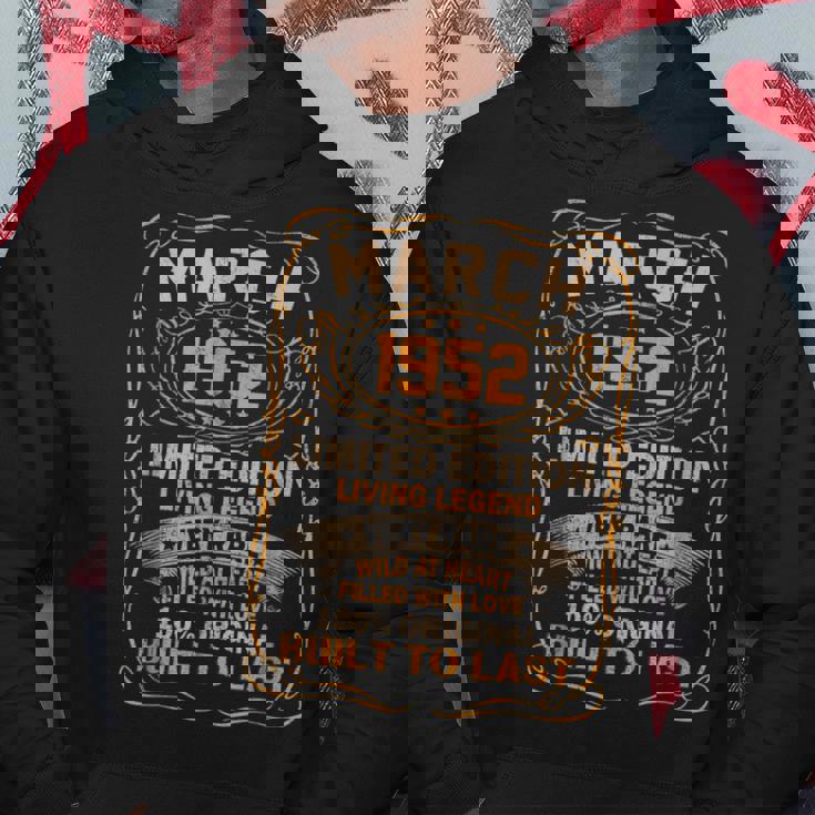 71 Years Old Gifts Decoration March 1952 71St Birthday Hoodie Unique Gifts
