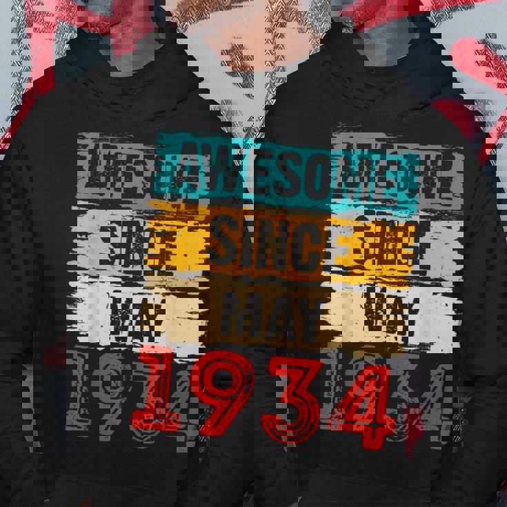 89 Year Old Awesome Since May 1934 89Th Birthday Gifts Hoodie Unique Gifts