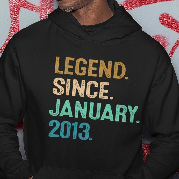 9Th Birthday Funny Gifts 9 Year Old Legend Since January 2013 V2 Hoodie Unique Gifts