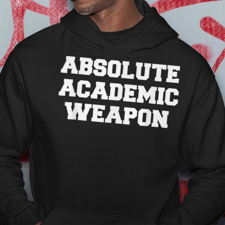 Absolute Academic Weapon Funny Academic Men Hoodie Graphic Print Hooded Sweatshirt Funny Gifts