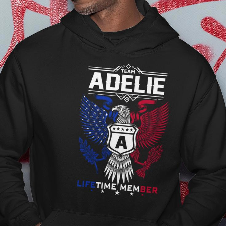 Adelie Name - Adelie Eagle Lifetime Member Hoodie Funny Gifts