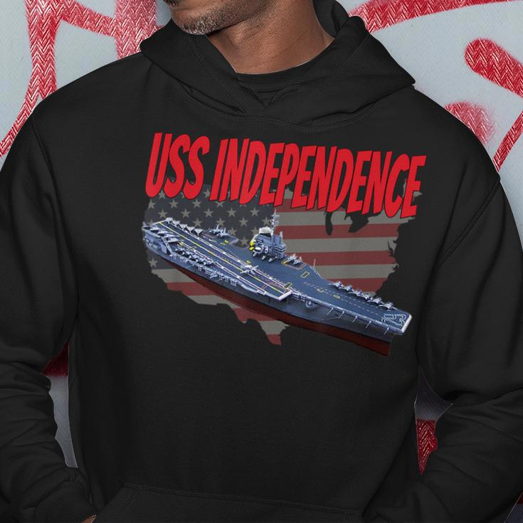 Aircraft Carrier Uss Independence Cv-62 For Grandpa Dad Son Hoodie Funny Gifts