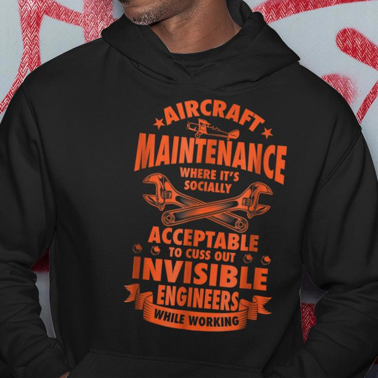 Aircraft Mechanic Funny Gift Aviation Airplane Hoodie Unique Gifts