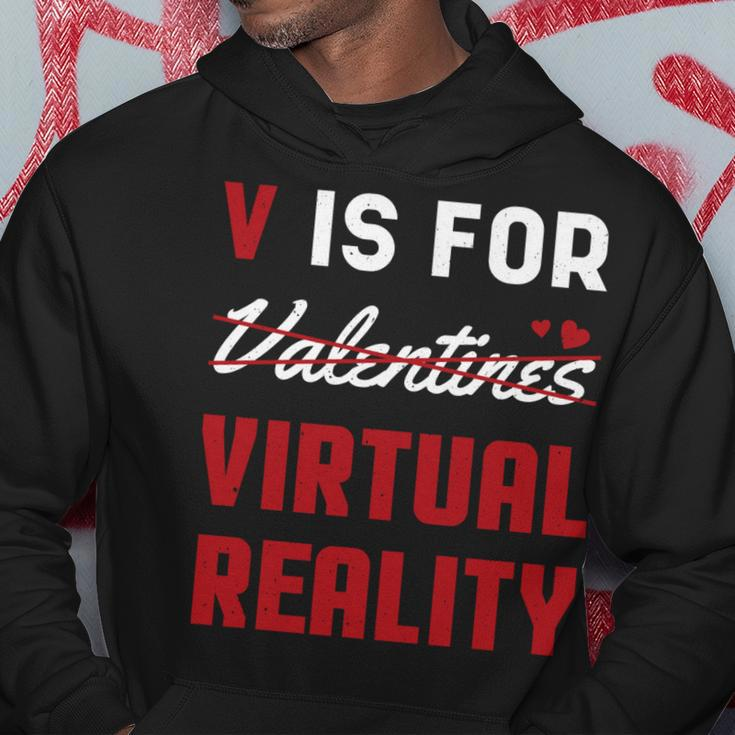 Alles Gute zum Valentinstag VR-Herz Hoodie, Liebe Tee für Paare Lustige Geschenke
