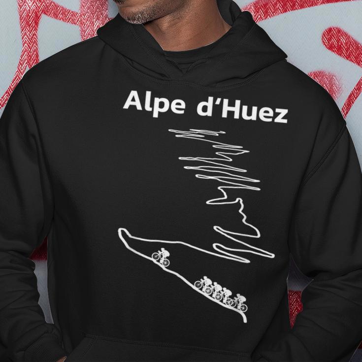 Alpe Dhuez Serpentinen France Radsport Hoodie Lustige Geschenke