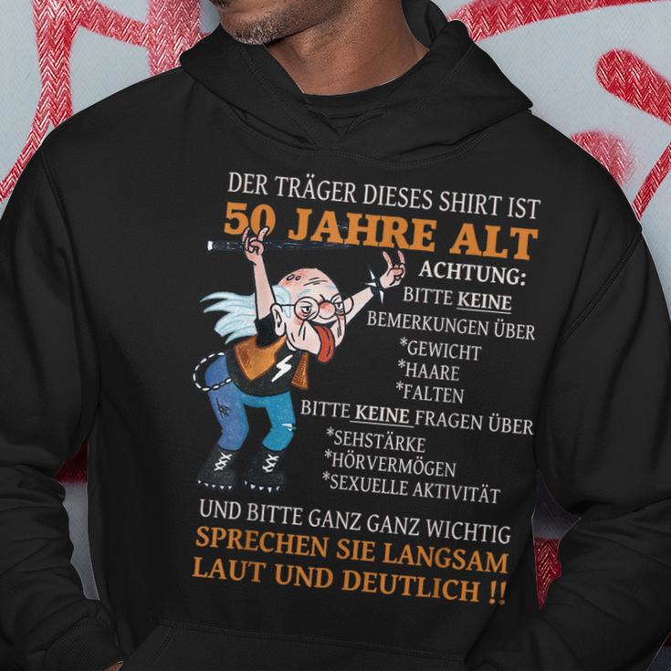 Alter Sack Der Träger Ist 50 Geburtstag Ü50er Frauen Männer Hoodie Lustige Geschenke