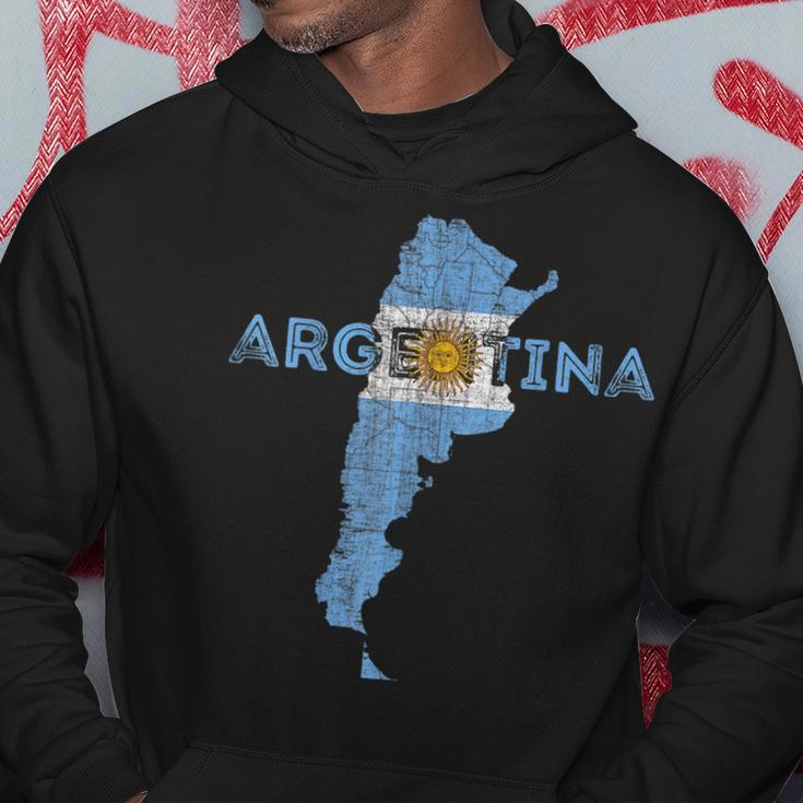 Argentinian Map And Flag Souvenir Distressed Argentina Men Hoodie Graphic Print Hooded Sweatshirt Funny Gifts