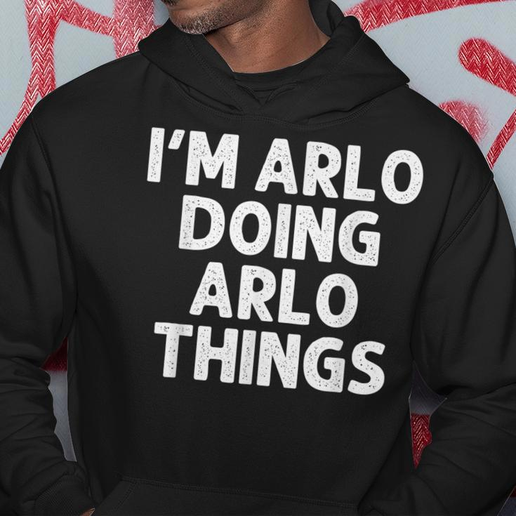 Arlo Gift Doing Name Things Funny Personalized Joke Men Hoodie Funny Gifts