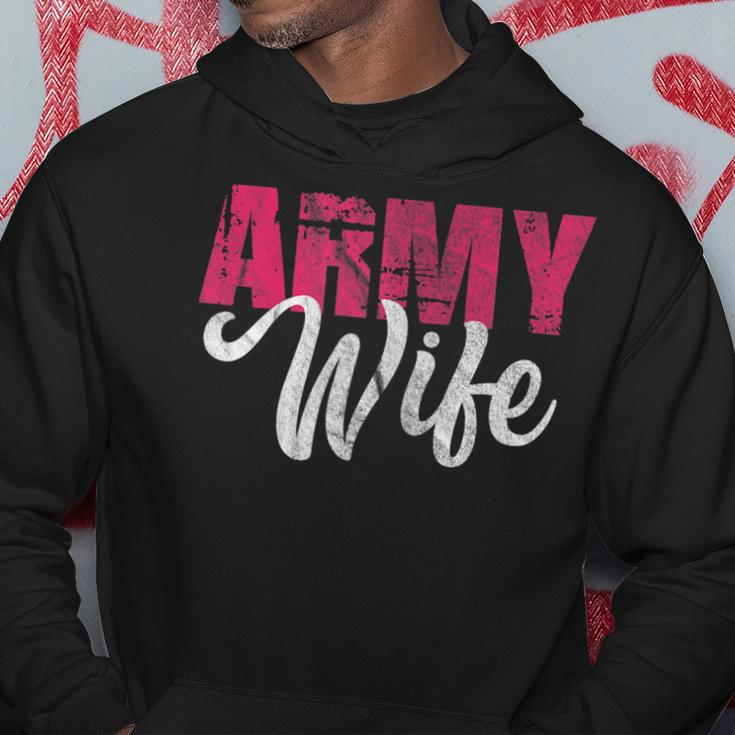 Army Wife Military Soldier Veterans Day Vintage Gift For Womens Hoodie Unique Gifts
