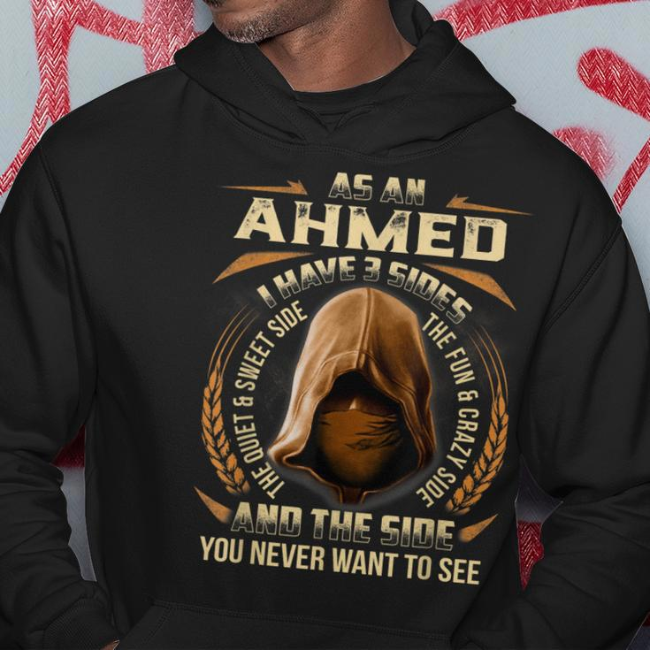 As An Ahmed I Have 3 Sides Ninja Custom Name Birthday Gift Hoodie Funny Gifts