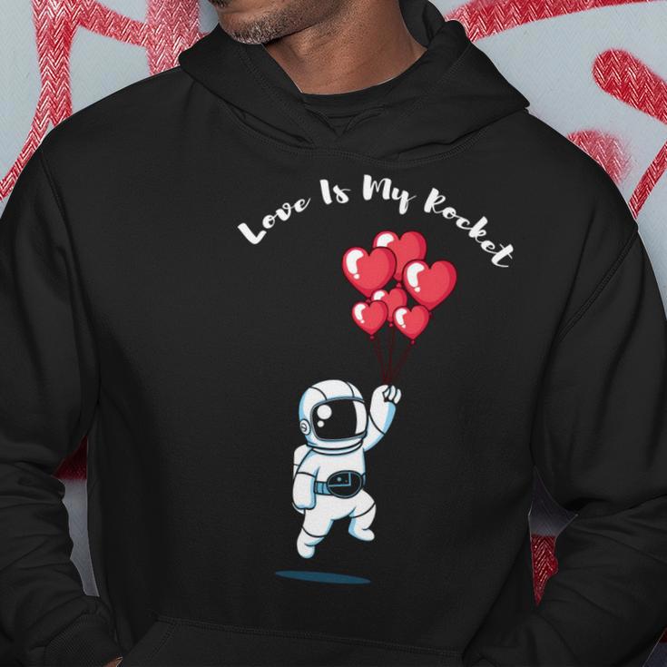 Astronaut Space Valentinstag Zitat Herzen Happy Valentines Hoodie Lustige Geschenke