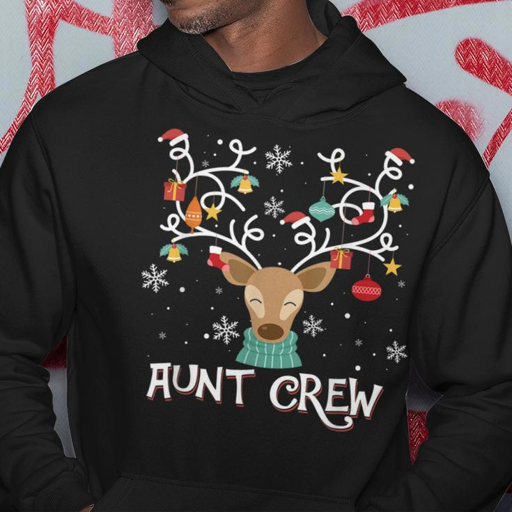 Aunt Crew Weihnachtsmann Hut Rentier Passender Pyjama Hoodie Lustige Geschenke