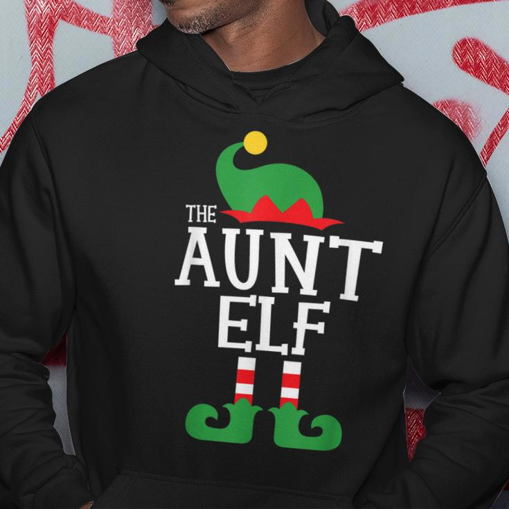 Aunt Elf Family Christmas Matching Top Men Hoodie Graphic Print Hooded Sweatshirt Funny Gifts