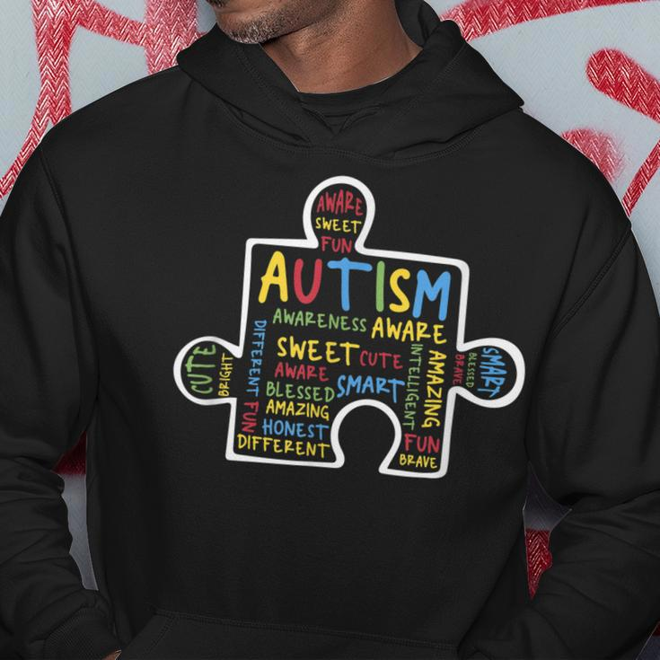 Autism Awareness Puzzle Piece Womens Gifts For Mom Hoodie Unique Gifts