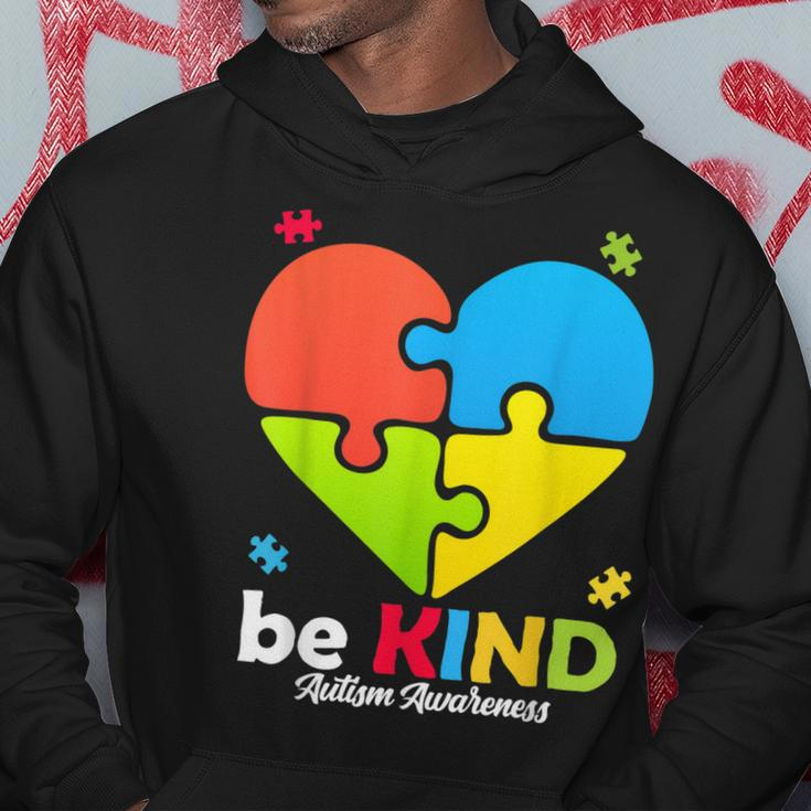 Autism Awareness- Be Kind Puzzle Heart Kindness Hoodie Unique Gifts