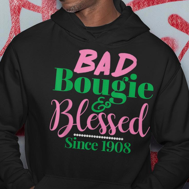 Bad Bougie & Blessed 1908 With 20 Pearls Hoodie Unique Gifts