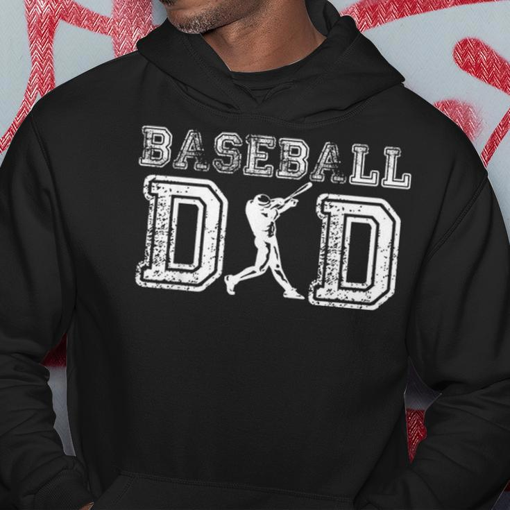 Baseball Dad Fathers Day Gift For Daddy Papa Father Hoodie Funny Gifts