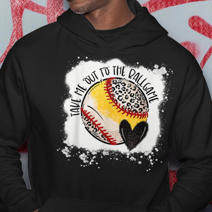 Baseball Softball Take Me Out To The Ball Game Mom Of Both Hoodie Unique Gifts
