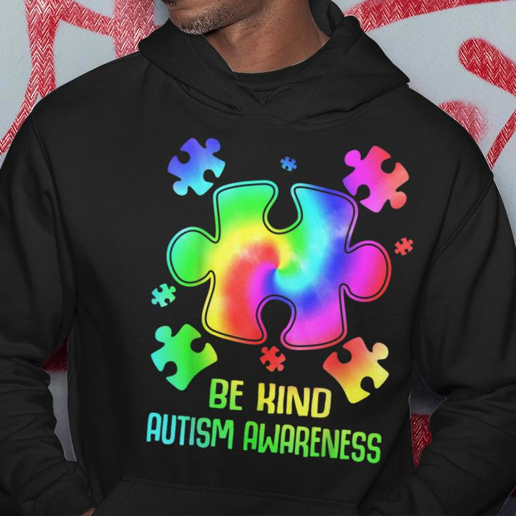 Be Kind Puzzle Tie Dye Autism Awareness Toddler Kids Hoodie Unique Gifts