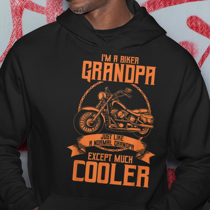 Best Biker Grandpa Gift | Cute Motorcycle Lovers Men Dads Hoodie Unique Gifts