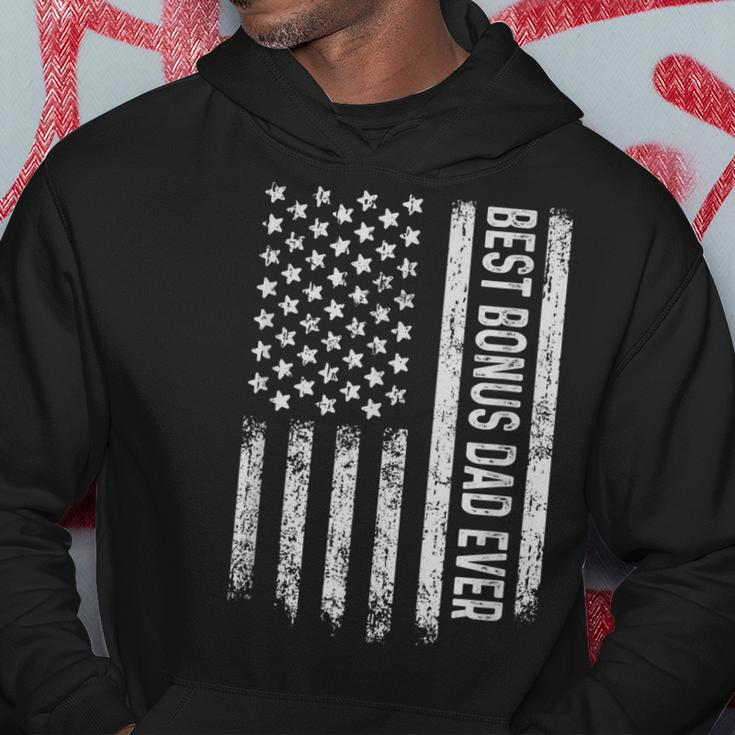 Best Bonus Dad Ever Stepdad Flag Fathers Day Gift Idea Gift For Mens Hoodie Unique Gifts
