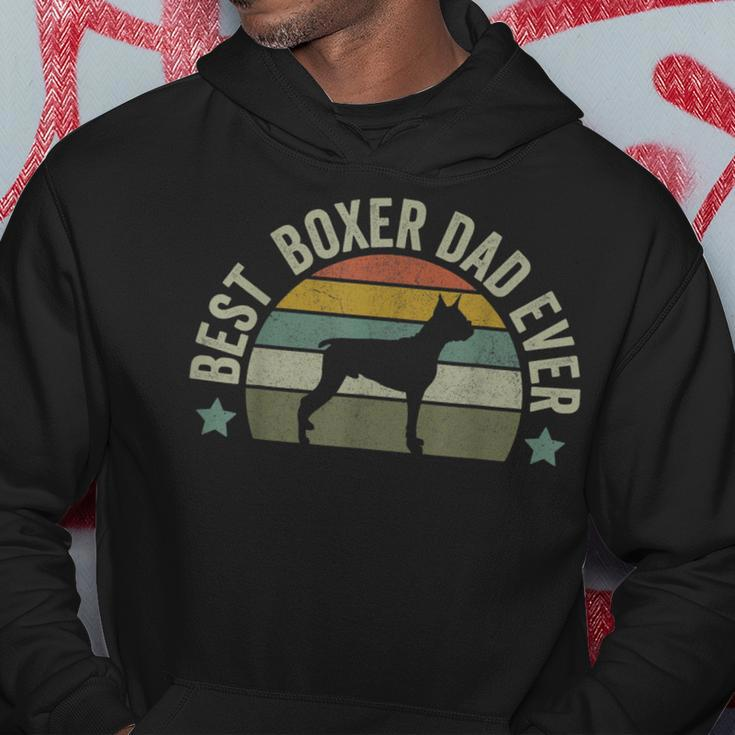 Best Boxer Dad Dog Owner Fathers Day Funny Doggy Gift For Mens Hoodie Unique Gifts