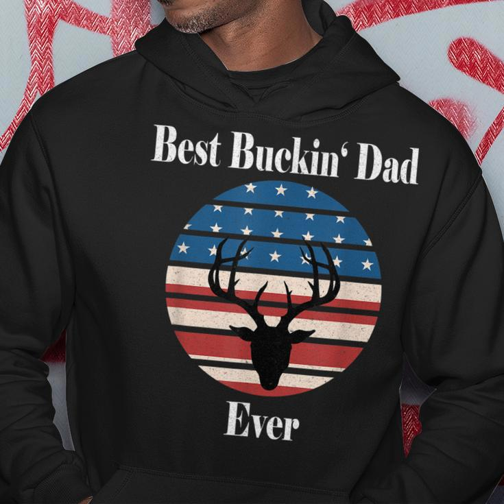 Best Buckin Dad Ever Funny Gift Deer Hunter Cool Hunting Gift For Mens Hoodie Unique Gifts