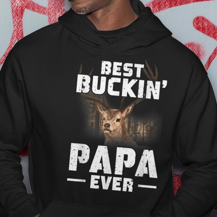 Best Buckin Papa Ever Deer Hunting Hunter Men Dad Hoodie Funny Gifts
