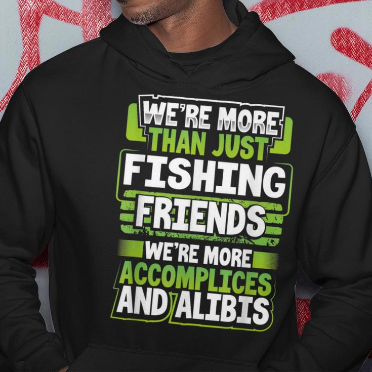 Best Buddy Fisher Gift Were More Than Just Fishing Friends Men Hoodie Graphic Print Hooded Sweatshirt Funny Gifts