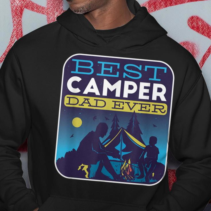 Best Camper Dad Ever Fathersday Summer Camp Funny Camping Gift For Mens Hoodie Unique Gifts
