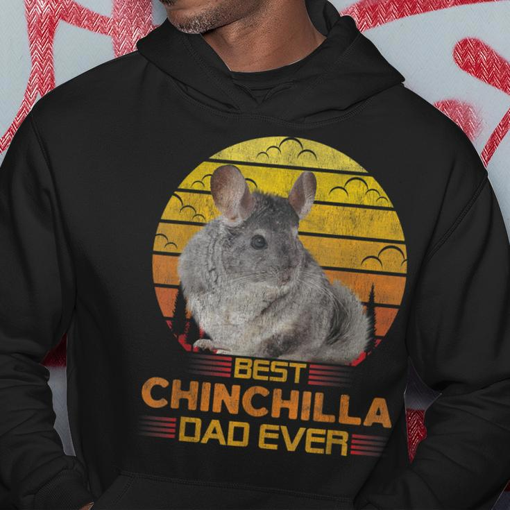Best Chinchilla Dad Ever Cute Retro Vintage Animal Lover Hoodie Funny Gifts