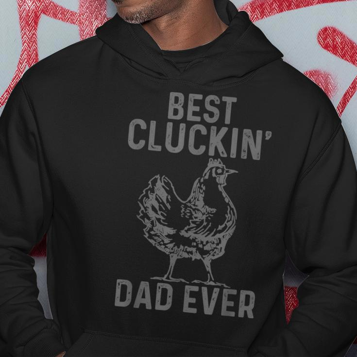 Best Cluckin Dad Ever Chicken Farm Farming Poultry Farmer Gift For Mens Hoodie Funny Gifts