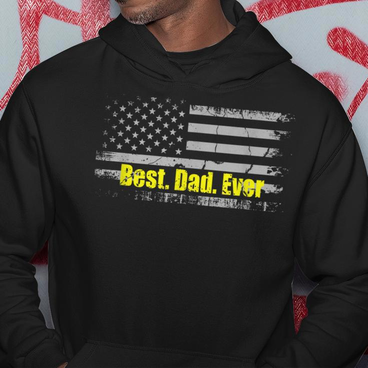 Best Dad Ever Fathers Day Usa Patriotism Hoodie Unique Gifts