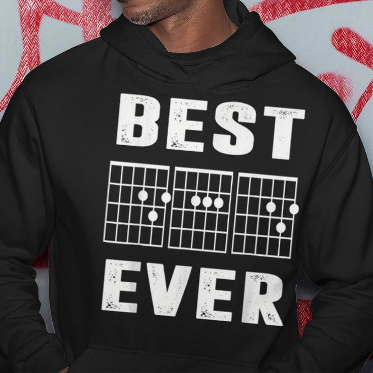 Best Dad Ever Music Guitar Musician Fathers Day Gifts Hoodie Funny Gifts