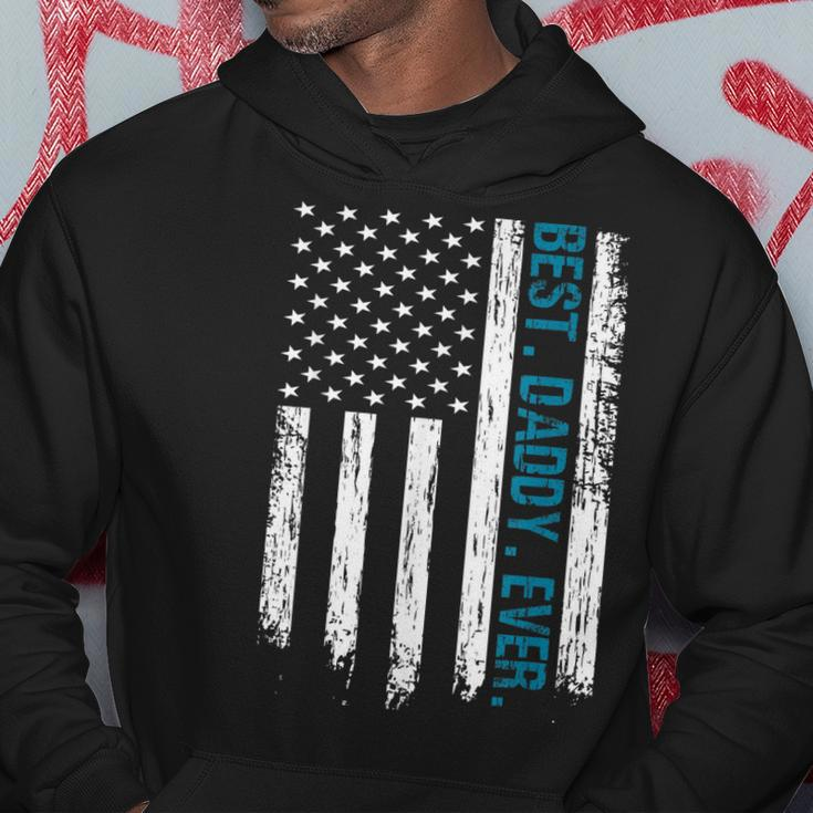 Best Daddy Ever Flag Best Dad Ever American Flag Gift For Mens Hoodie Unique Gifts