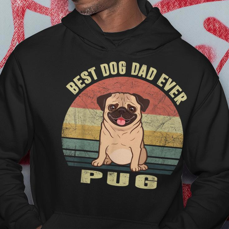 Best Dog Dad Ever Vintage Pug Dog Lover Gift Grandpa Gift For Mens Hoodie Unique Gifts