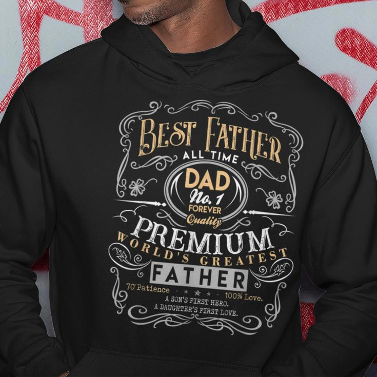 Best Father Dad Worlds Greatest No 1 Fathers Day Hoodie Unique Gifts