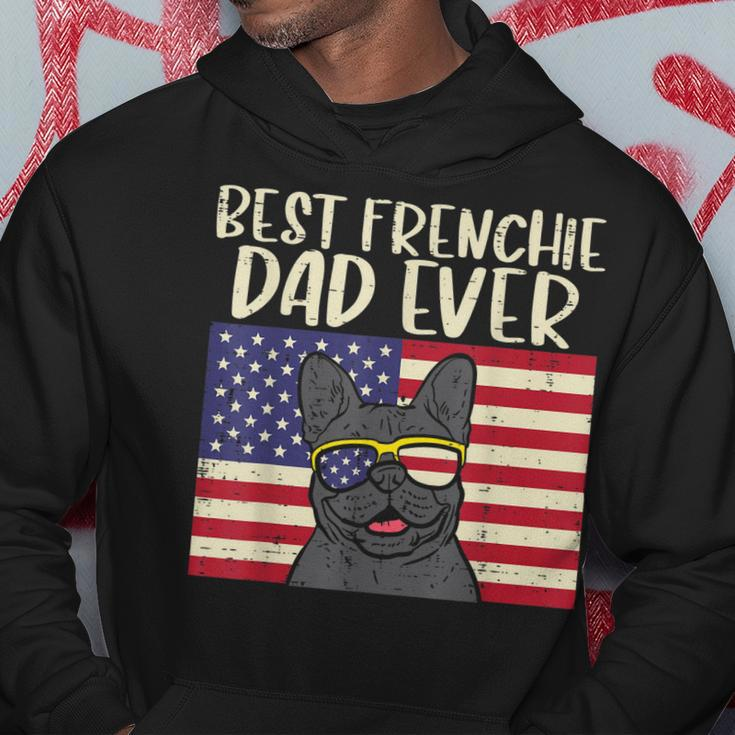 Best Frenchie Dad Ever Flag French Bulldog Patriot Dog Gift Gift For Mens Hoodie Unique Gifts