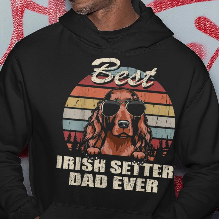 Best Irish Setter Dad Ever Fathers Day Cool Dog Vintage Gift For Mens Hoodie Funny Gifts