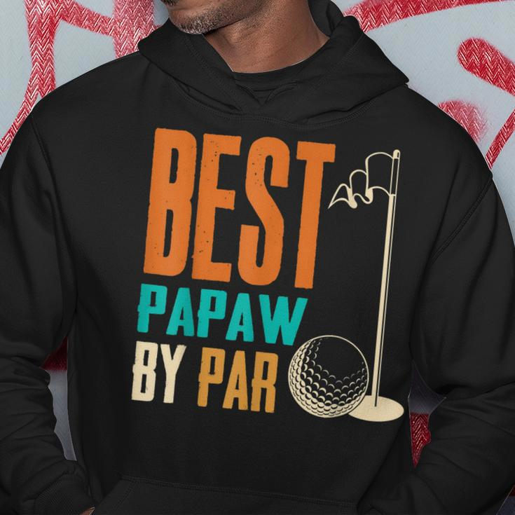 Best Papaw By Par Vintage Retro Golf Lover Grandpa Gift Hoodie Unique Gifts