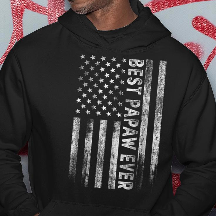 Best Papaw Ever Vintage American Flag Dad Papa Gift For Mens Hoodie Unique Gifts