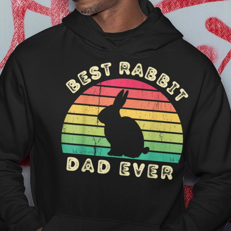 Best Rabbit Dad Ever For Men Fathers Day Hoodie Funny Gifts